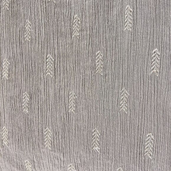 Anthropologie Vanessa Virginia Sleeveless Top Button Down Metallic Embroidery 8 - Picture 5 of 11